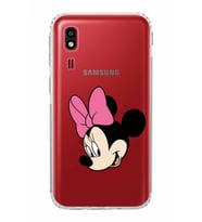 Samsung Galaxy A2 Core  Kamera Korumalı  Kapak Minnie Mouse Tasarımlı  Şeffaf Kılıf