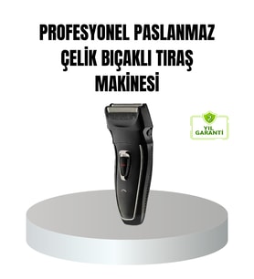 Profesyonel Şarjlı Saç ve Sakal Tıraş Makinesi – Çelik Bıçaklı, Ayarlanabilir Başlıklı, Kablosuz