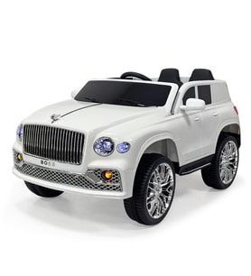 Sevdam Hediyelik Akülü Araba 12V Uzaktan Kumanda BOSS GT Müzikli ve Bluetooth (Pamuk Beyaz)