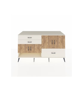 Kronos Konsol 3 Raflı 3 Çekmeceli 4 Kapaklı 176x59x99 Aytaşı-Çam/Aytaşı