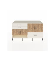 Kronos Konsol 3 Raflı 3 Çekmeceli 4 Kapaklı 176x59x99 Aytaşı-Çam/Aytaşı