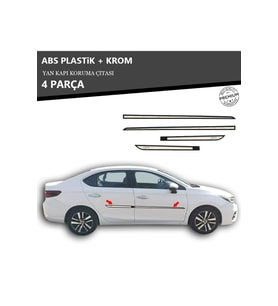 HONDA CİTY 2020 ÜZERİ YAN KAPI KORUMA ÇITASI PLASTİK + KROM