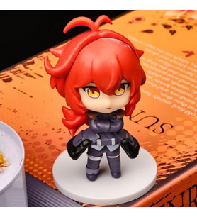 Diluc Ragnvindr Mini Figür - 10 cm Anime Aksiyon Figürü
