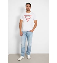 Guess Original Logo Erkek Beyaz Slim Fit T-Shirt M2YI71I3Z14-G011