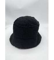 GONCA ŞAPKA Trendy Peluş Bucket Kova Şapka (Siyah)