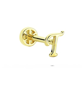 Glorria Altın T Harfi Tragus Piercing