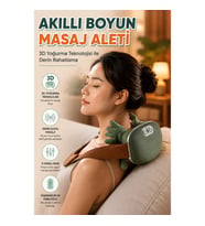 3D Yoğurma Teknolojili Akıllı Boyun ve Omuz Masaj Cihazı Taşınabilir Ergonomik Masaj Aleti
