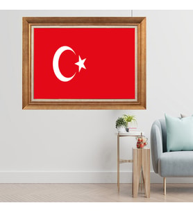 Altın Varaklı Çerçeveli Paspartulu  Tablo zv1258 (Gold)