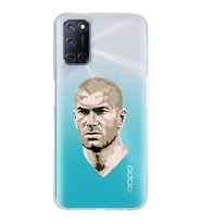 Oppo A52/A72/A92 Uyumlu Zinedine Zidane Tasarımlı Şeffaf Telefon Kılıfı