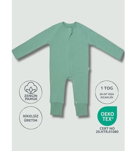 Çocuk Patikli 1 TOG Uyku Tulumu - Mint