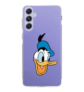Samsung Galaxy A54  Kamera korumalı Kapak Donald Duck Tasarımlı  Şeffaf Kılıf