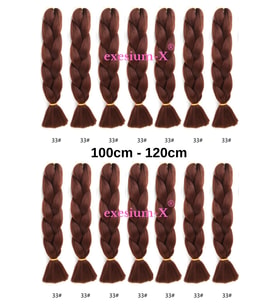 X-Pression Afrika Örgüsü Ve Rasta Için Sentetik Saç 100gr-33
