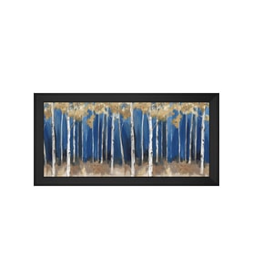 Soyut Şekiller Motifli Kanvas Tablo 50 x 70 cm Siyah Çerçeve
