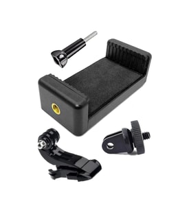 Tripod Monopod Selfie Çubuğu ve Göğüs Askısı İçin Telefon Tutucu Aparat + J-Hook Açılı Bağlantı Set