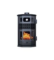 Etinova Exclusive İF-01 Fırınlı Odun ve Pelet Sobası - 3 Camlı Izgara Fanlı