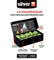 5 li Mikrofiber Dekoratif Cam bezi ( Yeşil) 40x 60 cm - Çocuklarınıza Özel kutu kumbarasında