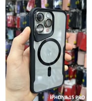 İphone 15 Pro T-Max MagSafe Uyumlu Siyah Silikon Kılıf