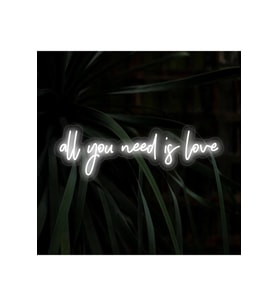 all you need is love Yazılı Neon Tabela
