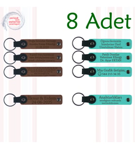 A Kahve & Turkuaz, İngilizce Öğretmeninden Öğrencilere Anı, 8’li Set, Kişiye Özgü Mesajlı Hediyelik