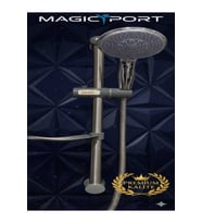 SÜRGÜLÜ DUŞ SETİ GRİ DETAYLI SABUNLUK VE MAFSAL SET