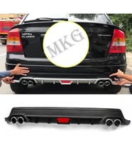 Opel Astra G Siyah Difüzör Difizör Yuvarlak Egzoz Görünüm Kulaklı Tip 1998 - 2004