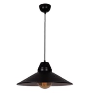 Dylight Retro Siyah Tekli Dekoratif Kafe Murfak Aydınlatma Sarkıt Avize Çap:42 cm