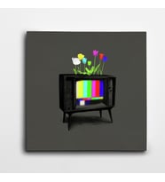 Televizyon Kare Kanvas Tablo