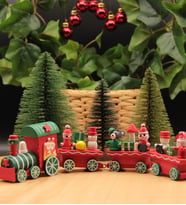 Yılbaşı Treni Ahşap Noel Christmas