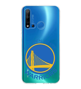 Huawei P20 Lite 2019 Uyumlu Kapak Golden State Warriors Tasarımlı Şeffaf Silikon Kılıf