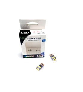 T10 Dipsiz Led Park Ampulü 2 Adet 15smd W5w