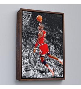 Çerçeveli Michael Jordan Tablo (Kahverengi)