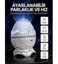 Dinozor Yumurtası Tasarımlı Projektörlü Gece Lambası