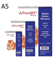 Ponart Marker Pad A5 190 gr. 30 yp. 