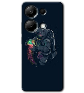 Poco M6 Pro Kılıf HD Desen Baskılı Kılıf - Astronot Kıyafeti