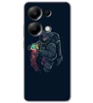 Poco M6 Pro Kılıf HD Desen Baskılı Kılıf - Astronot Kıyafeti