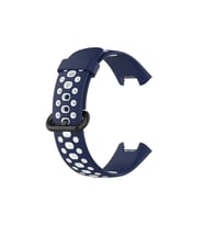 Mey İthalat® Redmi Watch 2 Spor Delikli Kordon - Lacivert-Beyaz