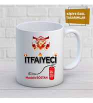 Kişiye Özel İsim Yazılabilir İtfayeci Kupa Bardak