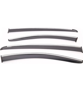 Sunplex OPEL Uyumlu COMBO 2019 Sonrası Chrome Style 4 Lü Set Kromlu Cam Rüzgarlığı Ön Ve Arka Parça