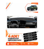 RENAULT DUSTER (2025-2027) Uyumlu Ön Torpido Koruma Kılıfı Halısı - Siyah Mavi