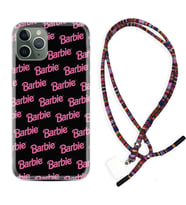 Apple iPhone 11 12 13 14 Pro Max Kılıf Boyun Asklı Rasta Silikon Barbie 1404