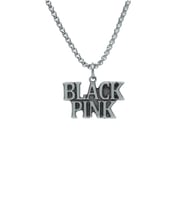 Black Pink Örme Zincir Kolye - Gümüş Kaplama - Erkek Kadın Kolye - No:1537