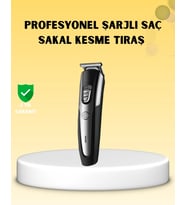 Profesyonel Saç Sakal Kesme Tıraş Makinesi Kablosuz Ergonomik Tasarım