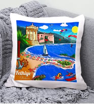 Fethiye Tasarımlı Yastık
