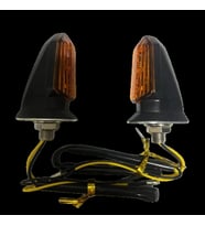 Carub Motosiklet Sinyal Lamba Üniversal 12V Sarı Cam Sarı Led 2'Li
