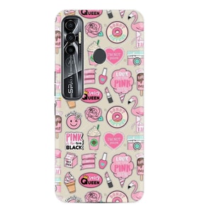 Tecno Spark 6 6 Go 8C 8 Pro 7 7 Spark 9 Pro Kılıf Desemli Silikon Donut Flamingo 1415