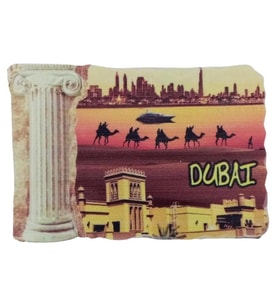 Dubai Temalı Sütun Magnet (Karışık)