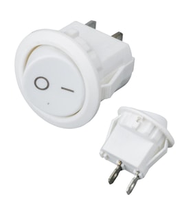IC-133A Yuvarlak Işıksız On Off Anahtar 2 Pin Aç Kapa Düğme Buton 20 Mm