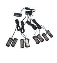 17 fonksiyonlu çakar lamba 12-30v 24 led 8 adet sarı*sarı set / LAPA548-1