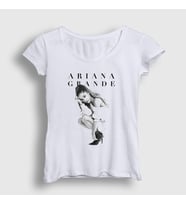 Presmono Kadın Beyaz Honeymoon Ariana Grande T-Shirt 152473tt