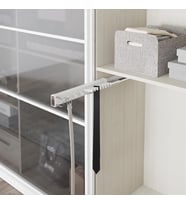 Beyaz Lüx Alüminyum Kravatlık-kemerlik Frenli S6728-6729
